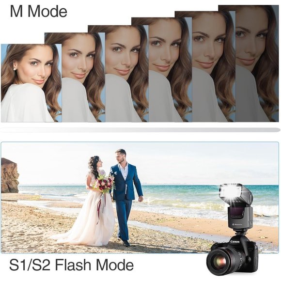 Powerextra Professional DF-400 Speedlite Camera Flash for Canon Nikon Pentax - Picture 2 of 5